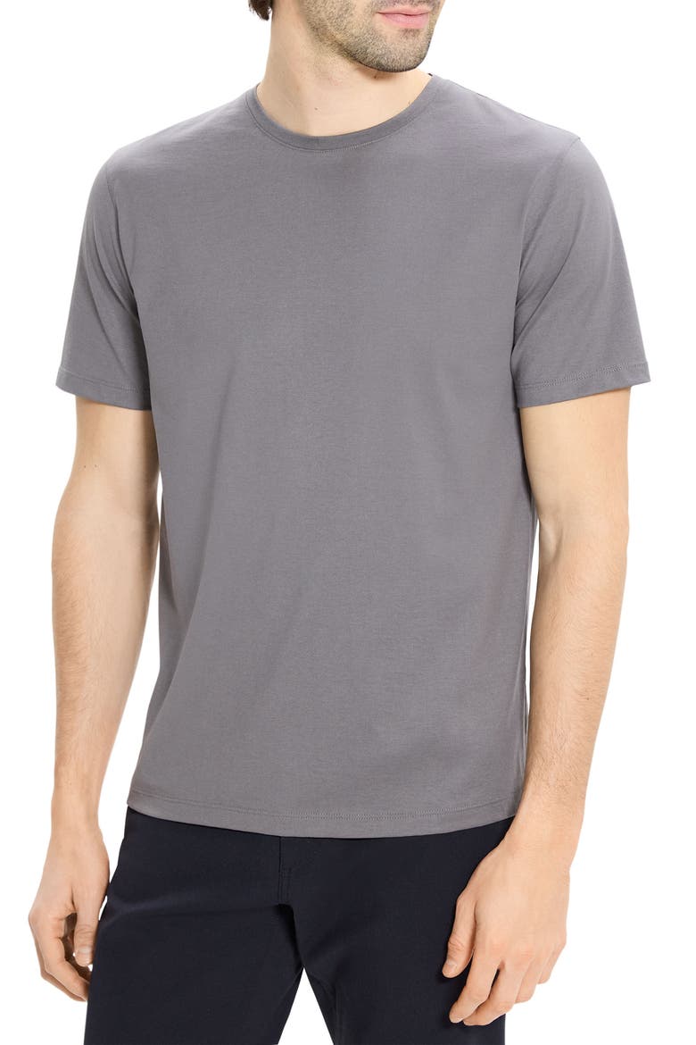 Precise Cotton T-Shirt, Main, color, CARBON - BAX