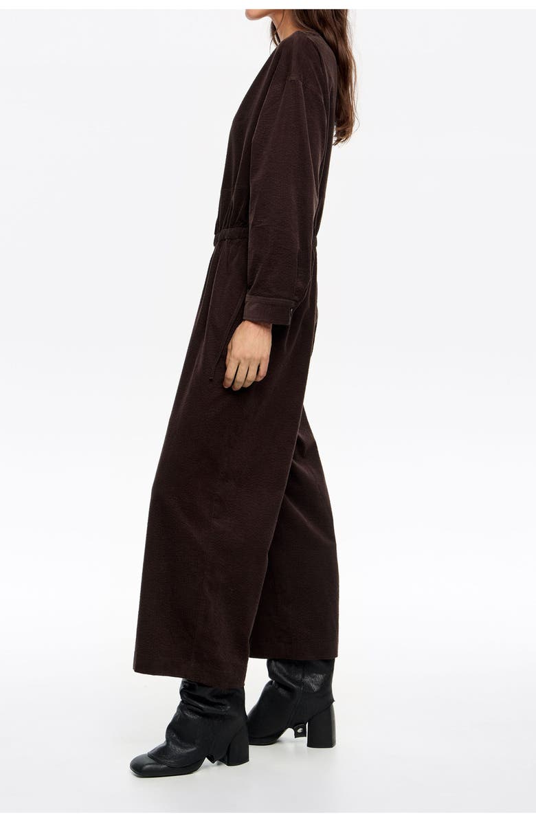 Bimba y Lola Adjustable Waist Jumpsuit, Alternate, color, Dark Brown