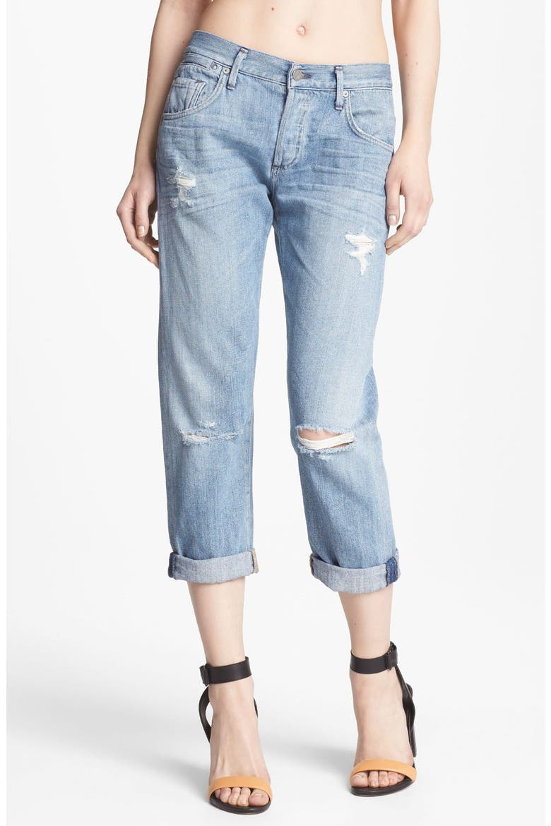 'Dylan' Destroyed Loose Fit Jeans, Main, color, LOVE WORN