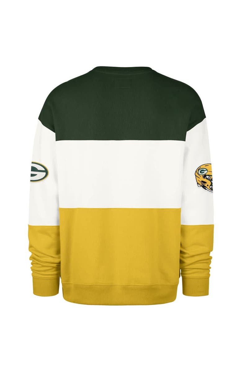 '47 Men's '47 Green/Gold Green Bay Packers Breeze Maximalist Sweatshirt, Alternate, color, Green