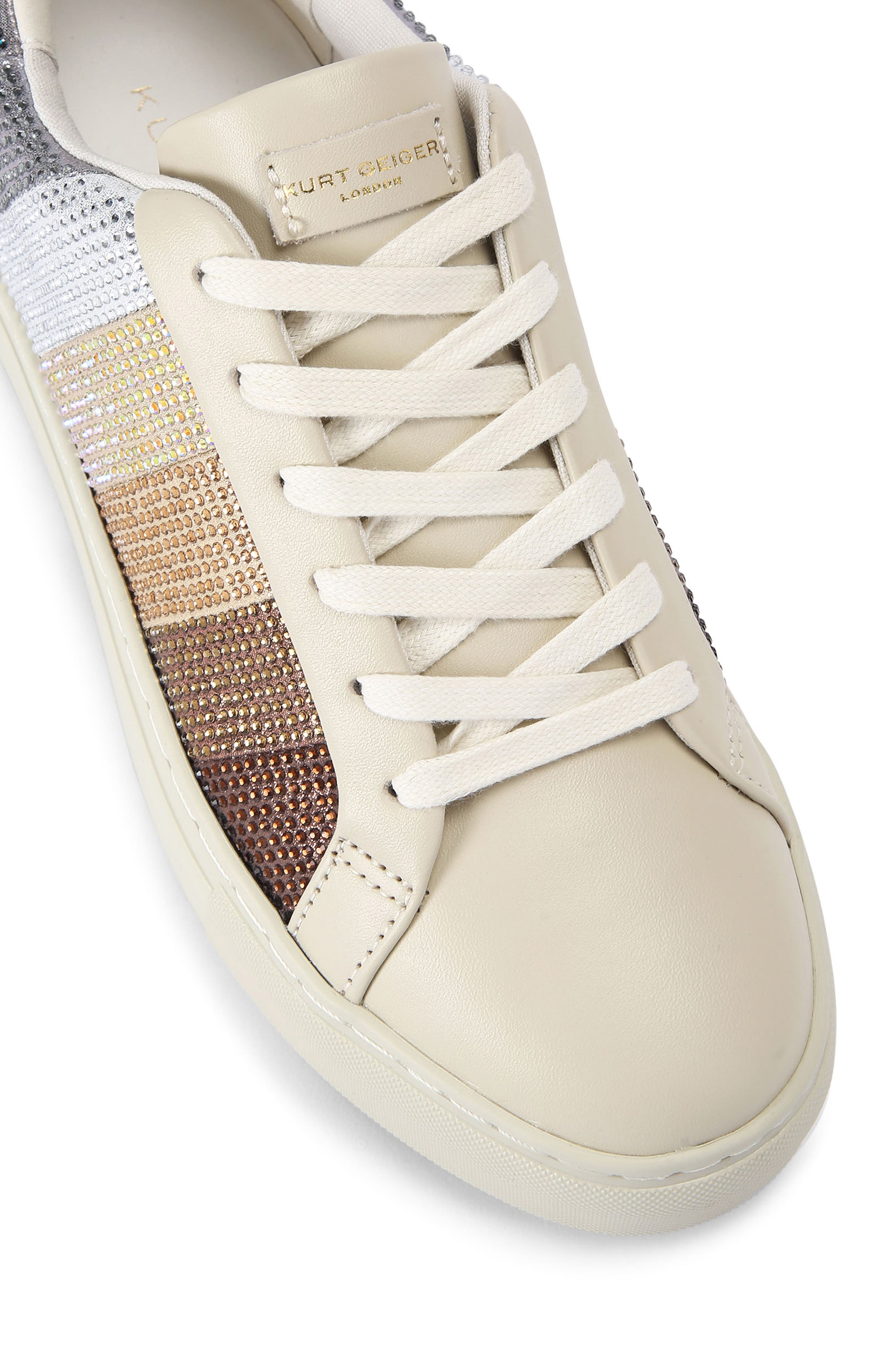 Kurt Geiger London Laney Crystal Stripe Platform Sneaker, Alternate, color, 