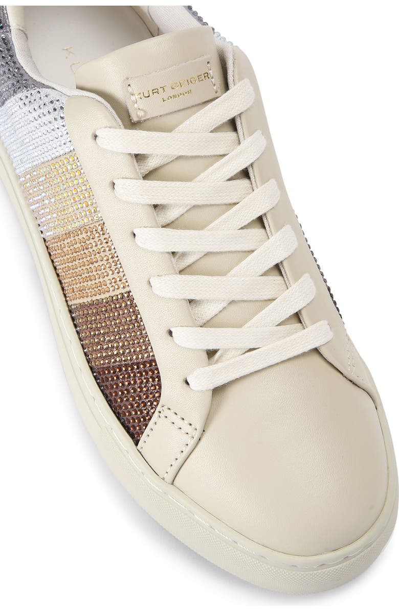 Kurt Geiger London Laney Crystal Stripe Platform Sneaker, Alternate, color,