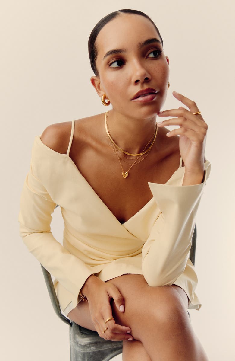 Missoma Puffy Heart Pendant Necklace, Alternate, color,