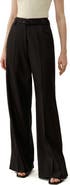 Lilysilk Women's Silk-Wool Blend High-Waisted Wide-Leg Pants