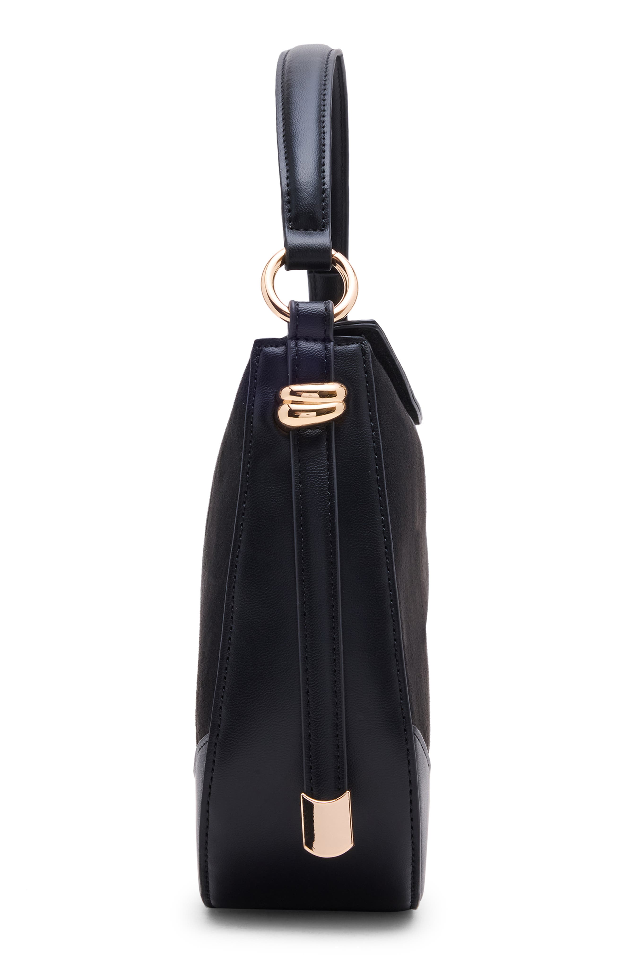 Anne Klein Convertible Shoulder Bag, Alternate, color, Black