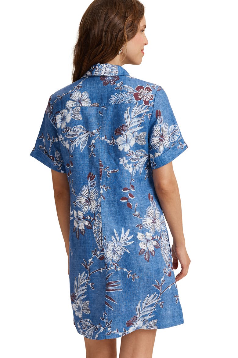 Canyon Shores Linen Shift Dress, Alternate, color, BLUE MONDAY