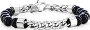BLACKJACK Men's Beaded Chain Bracelet