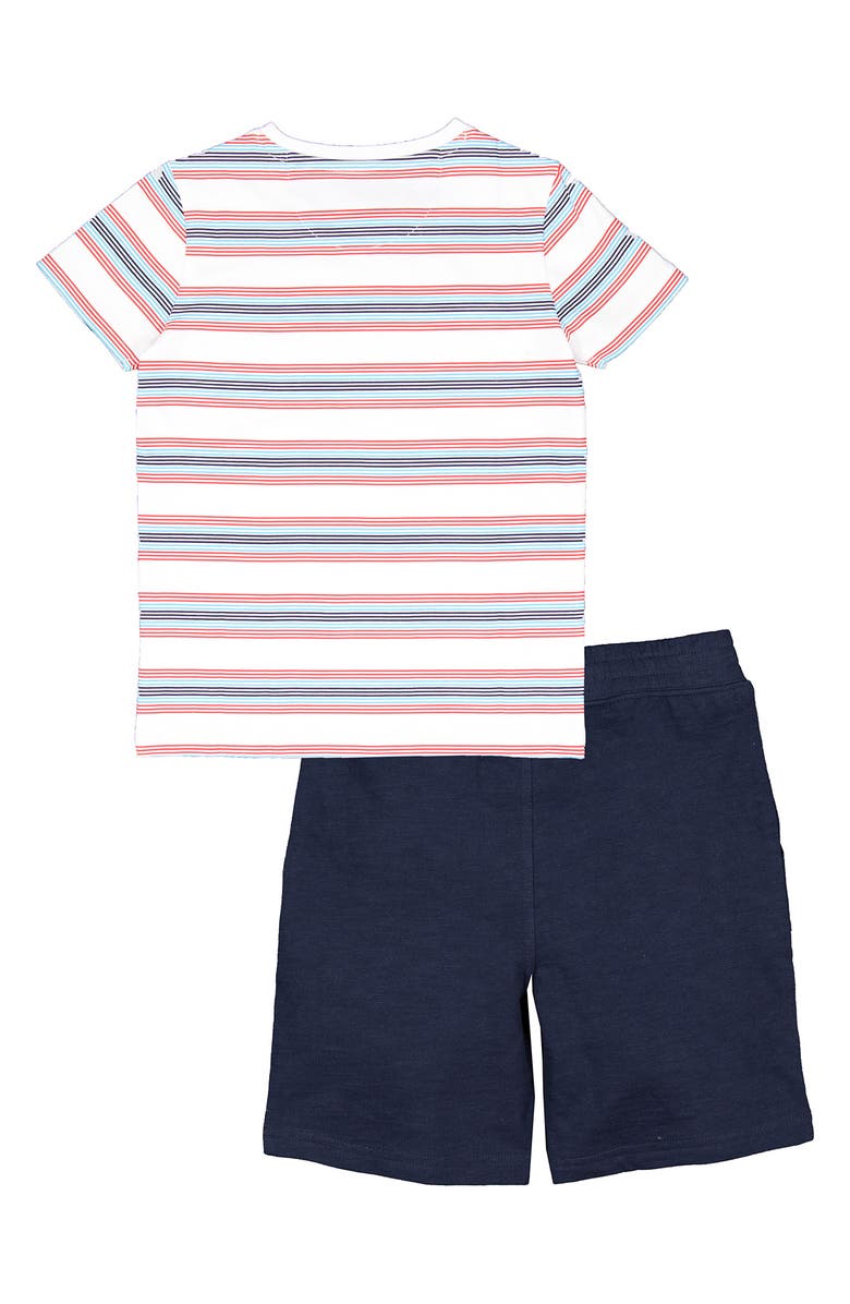 Joe's Jeans Kids' Stripe T-Shirt & Terry Shorts Set, Alternate, color,