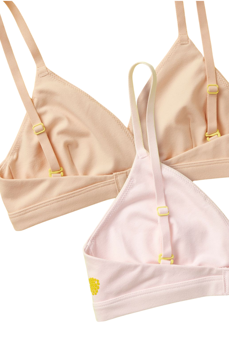 Butter Triangle 2pk Bra, Alternate, color, Beige
