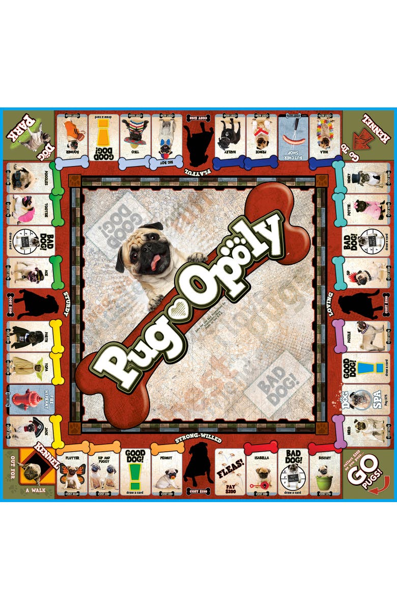 Late for the Sky Pugopoly Monopoly Board Game, Alternate, color, Multicolored