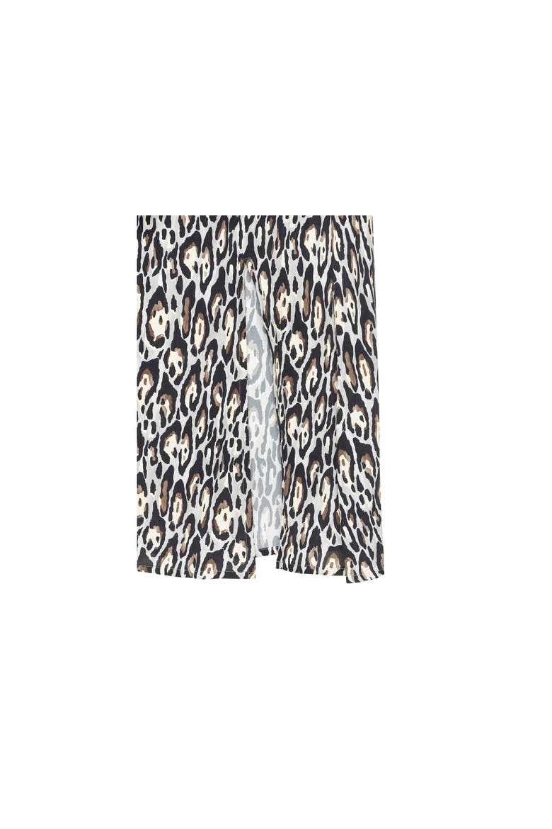 Side Slit Midi Skirt, Alternate, color, Black & Grey