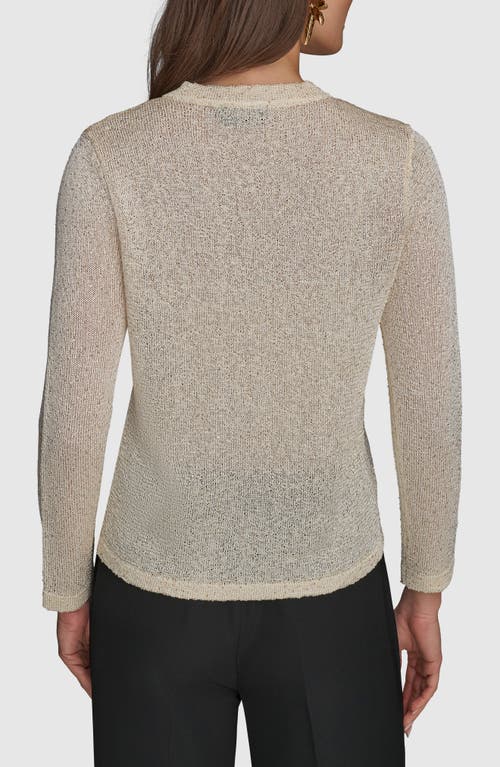 Shop Donna Karan New York Sequin Knit Cardigan