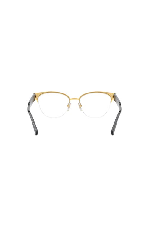 Versace 53mm Cat Eye Optical Glasses In Black