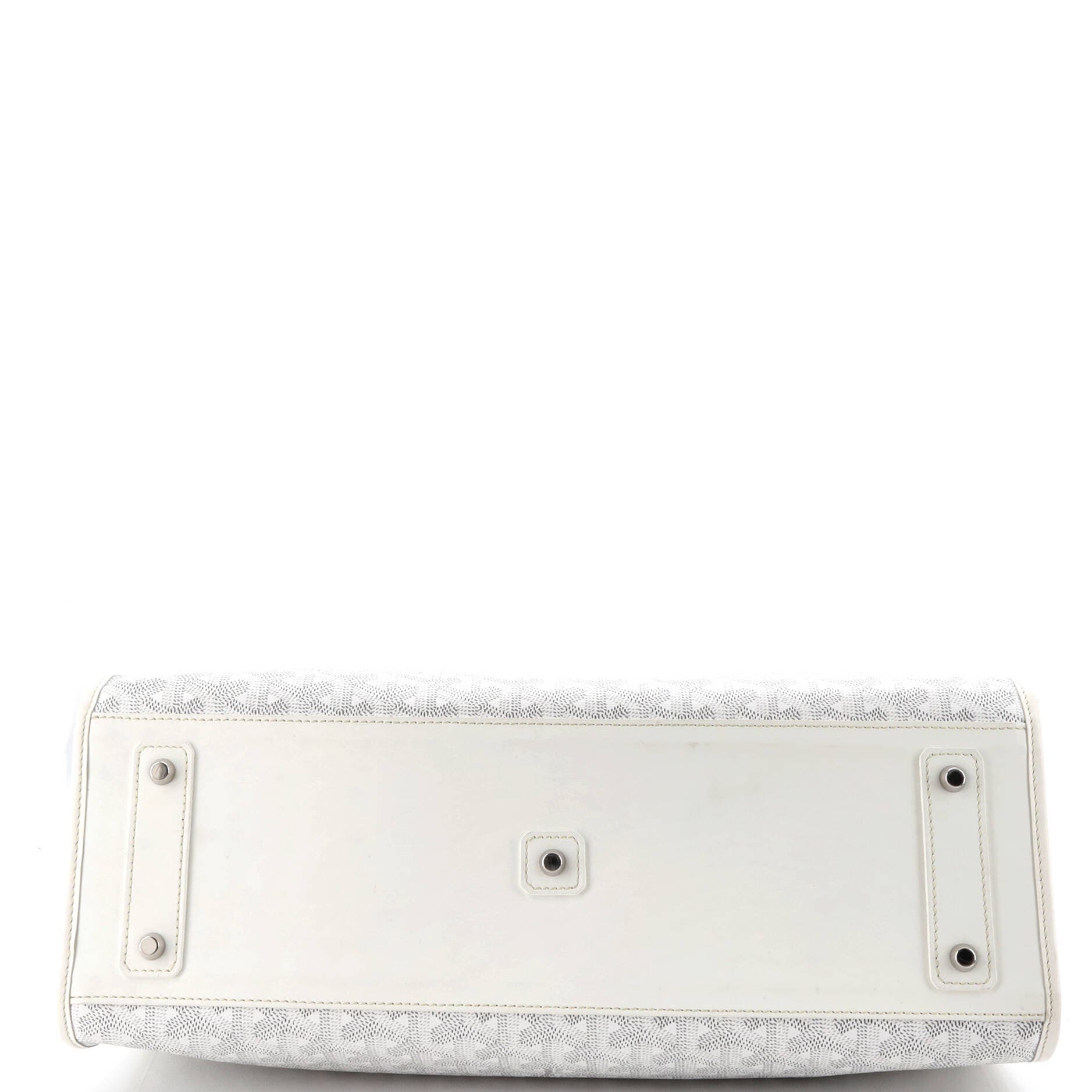 Pre-Owned Goyard Marquises Bag Coated Canvas, Alternate, color, White