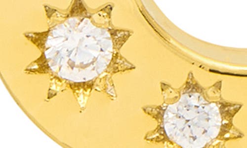 Estella Bartlett 3-stone Moon Pendant Necklace In Gold