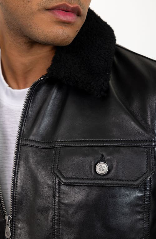 Pino By Pinoporte Lambskin Leather Jacket In Black