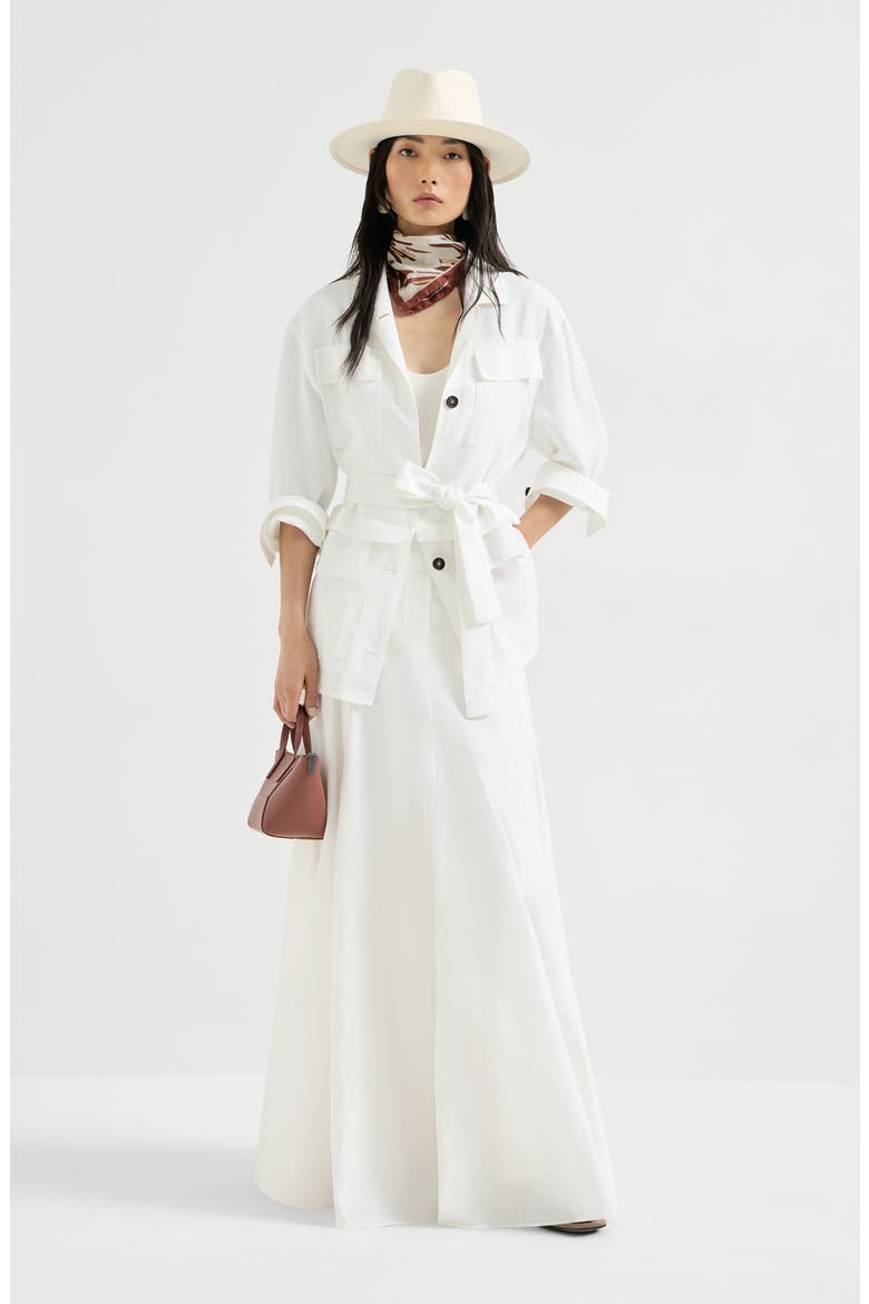 Top with shiny straps, Alternate, color, White