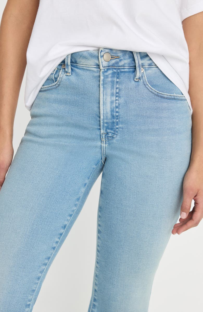 Good American Soft-Tech Good Legs Crop Mini Bootcut Jeans, Alternate, color, Indigo1225