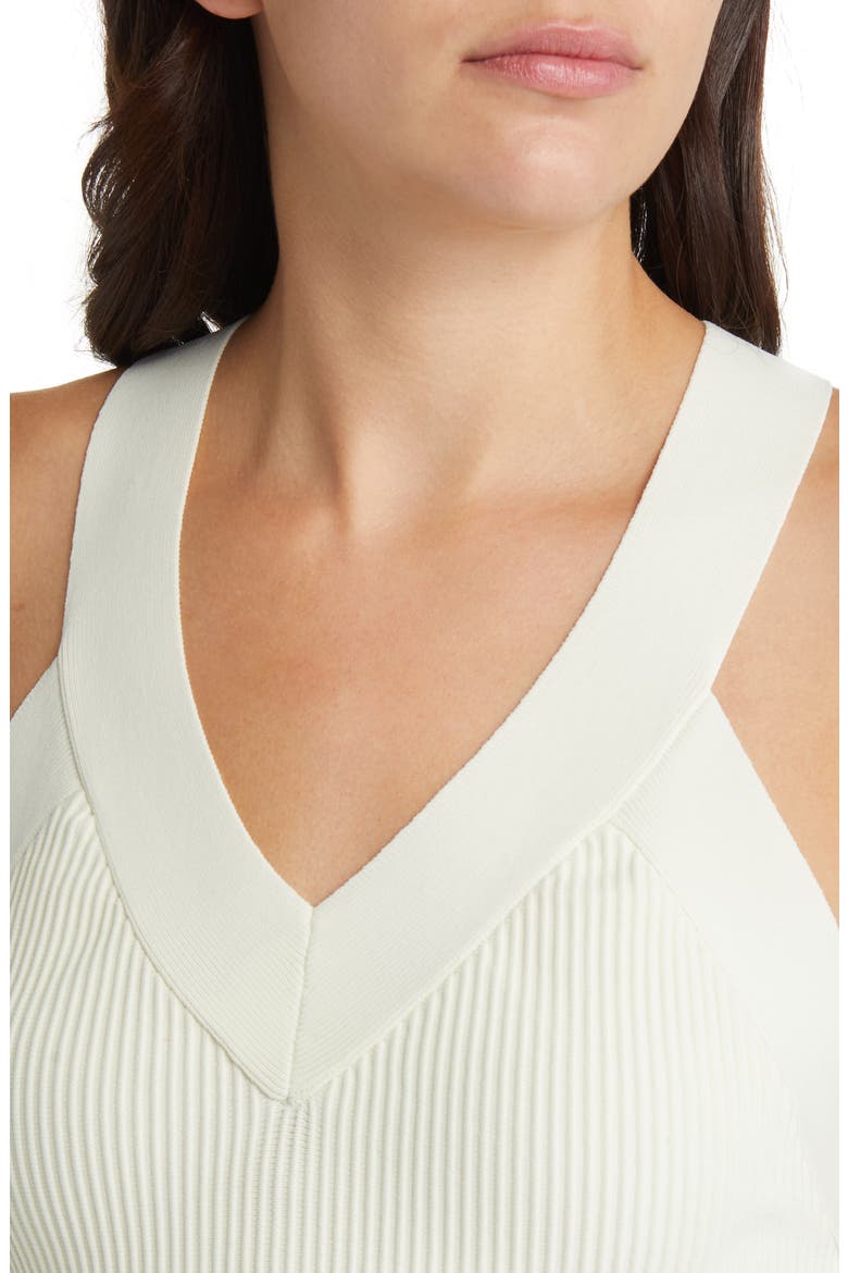 Cross Back Strap Rib Tank, Alternate, color, IVORY