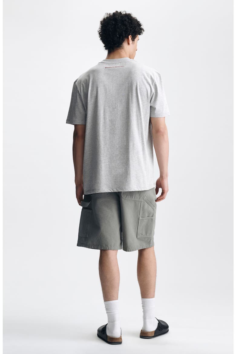 Heathered Cotton Logo Graphic T-Shirt, Alternate, color, LIGHT GREY MELANGE