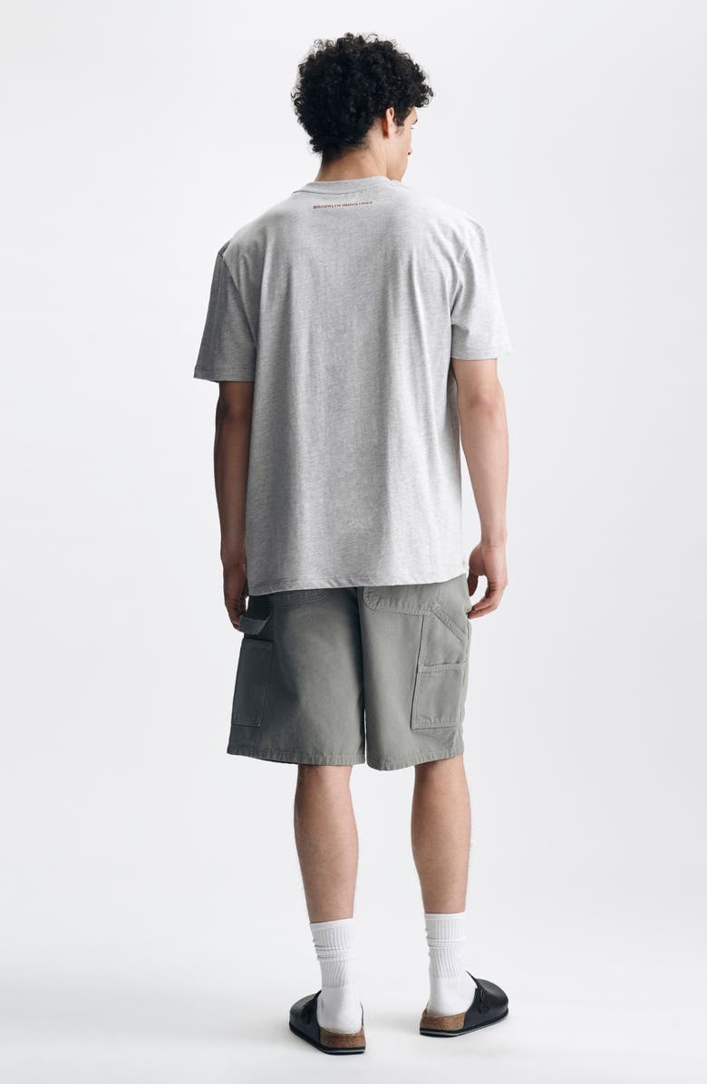 Brooklyn Industries Heathered Cotton Logo Graphic T-Shirt, Alternate, color, 