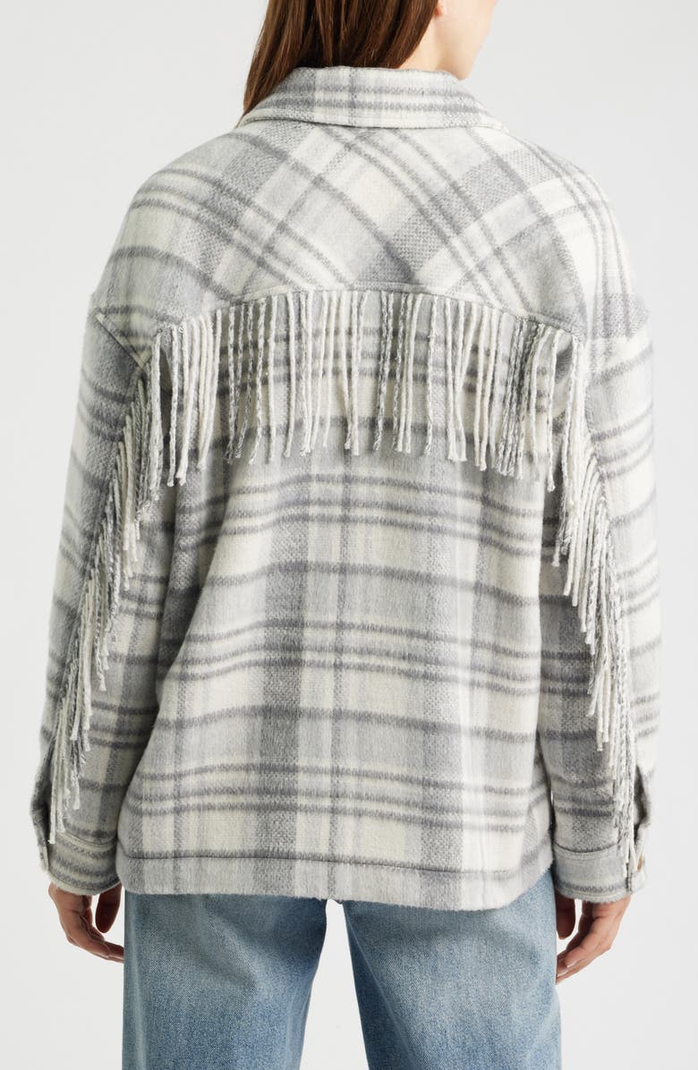 Thread & Supply Fringe Plaid Shacket, Alternate, color,