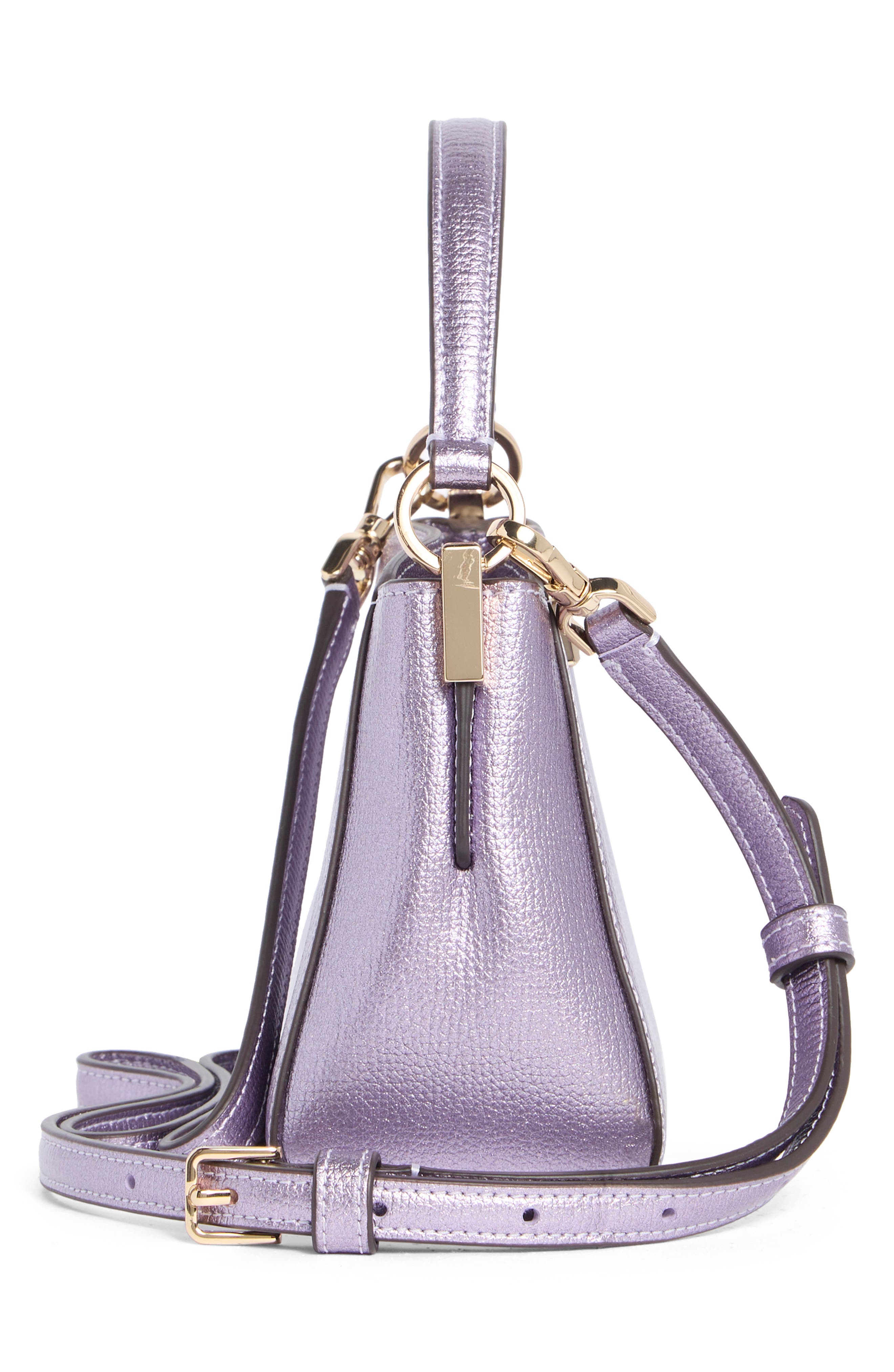 phoebe metallic shoulder bag, Alternate, color, LIGHT CANDIED FLOWER