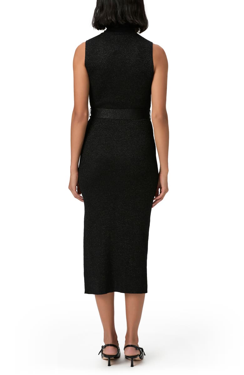 PAIGE Zoelle Glitter Knit Sweater Dress, Alternate, color, Black Sparkle