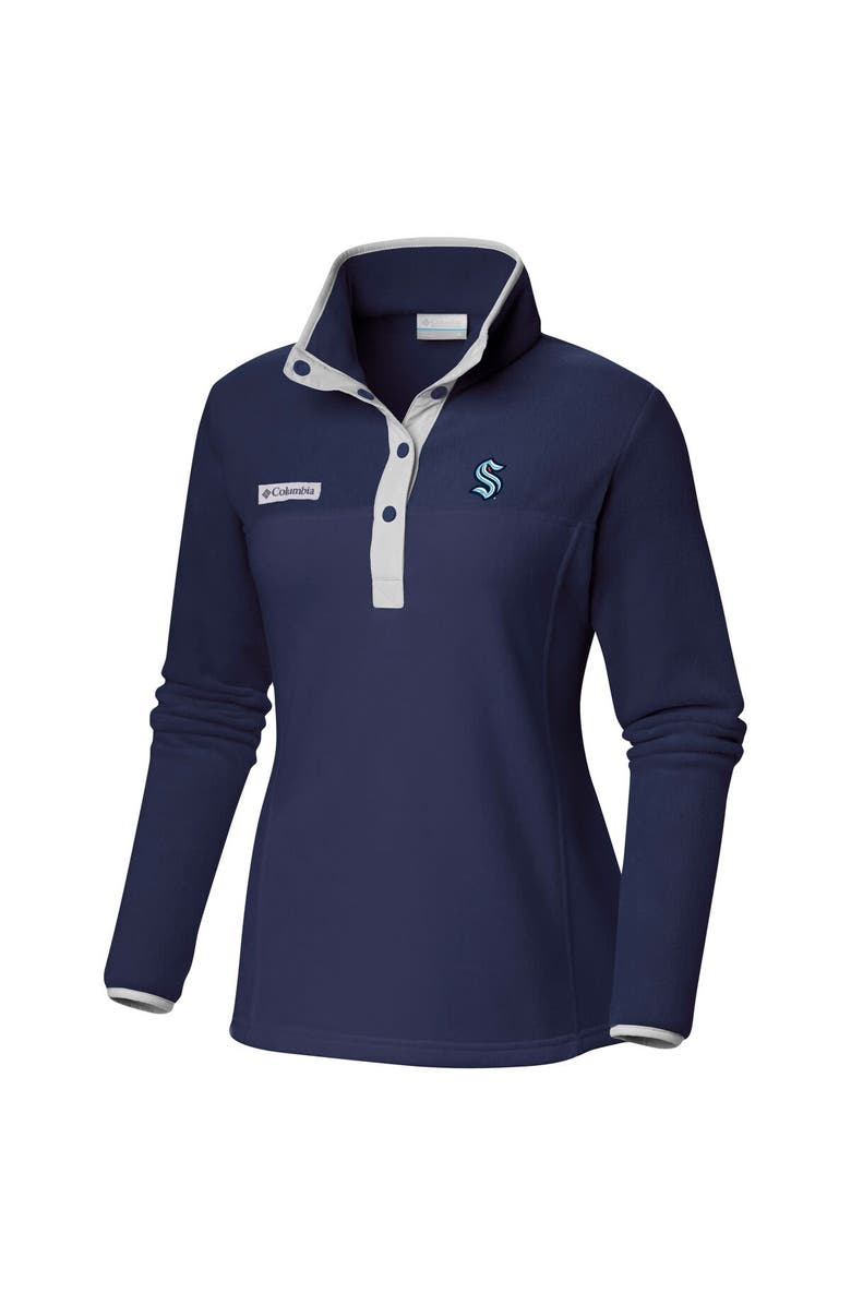 Columbia Women's Columbia Deep Sea Blue Seattle Kraken Benton Springs Half-Snap Jacket, Alternate, color, Navy