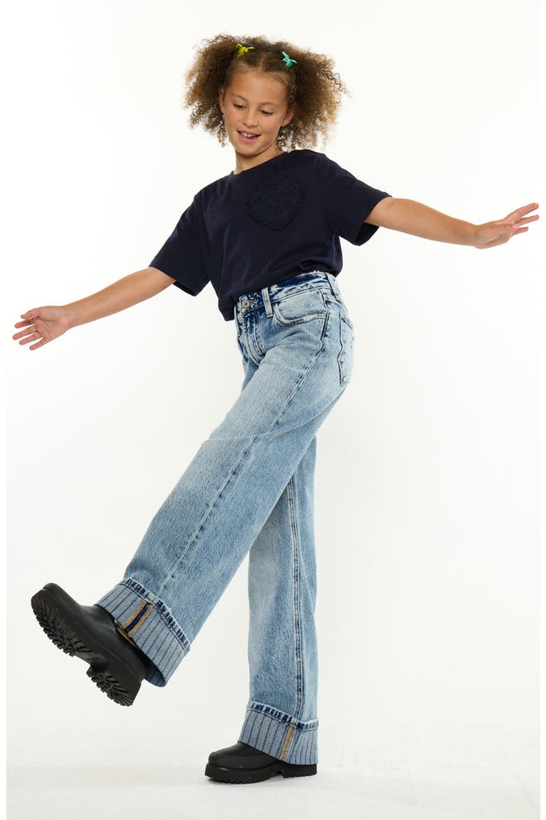 Pilar High Rise Wide Jeans, Alternate, color, Medium Light Wash