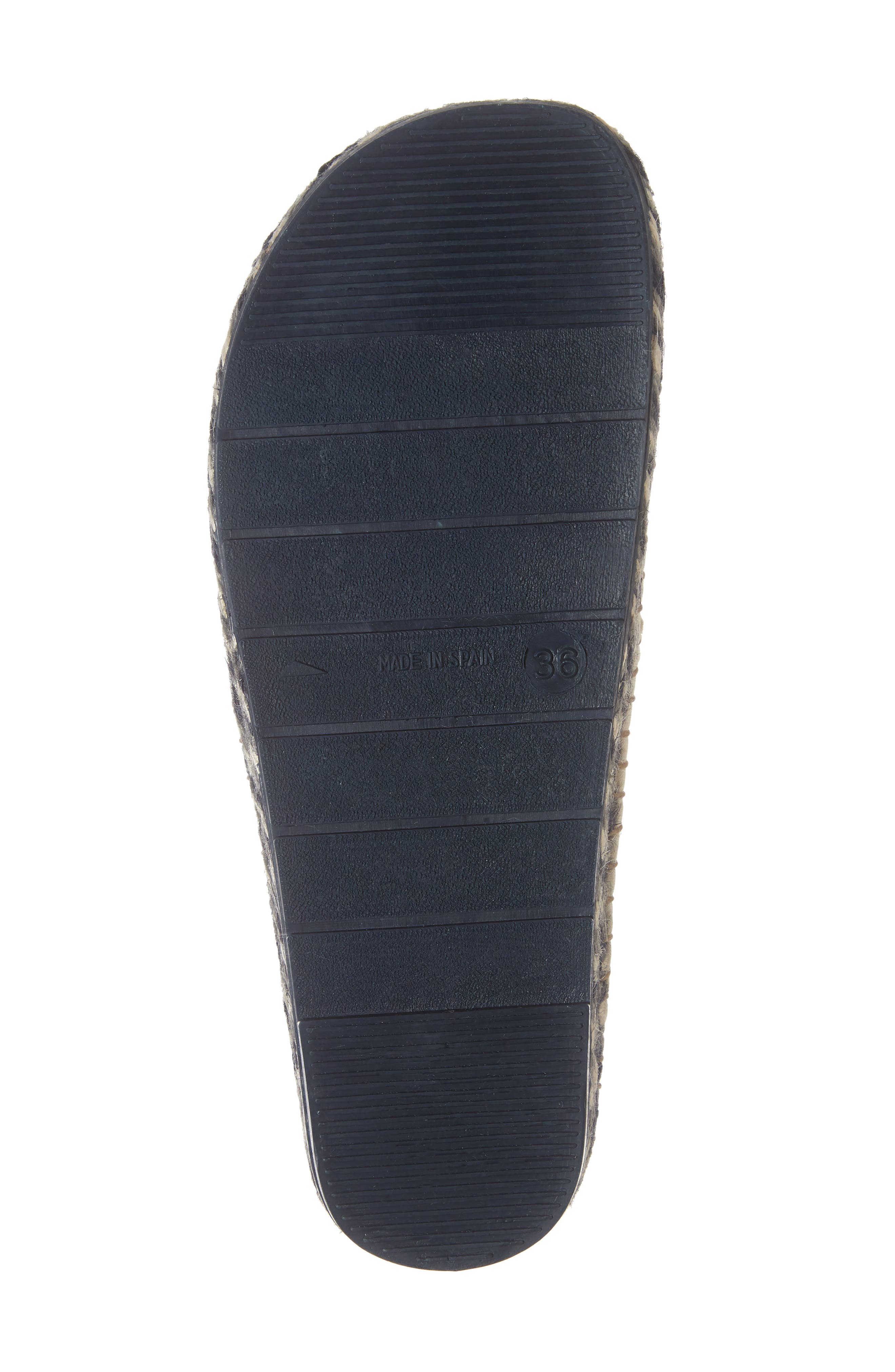 Mysen Faux Fur Lined Espadrille Slipper, Alternate, color, BLACK CAT FABRIC
