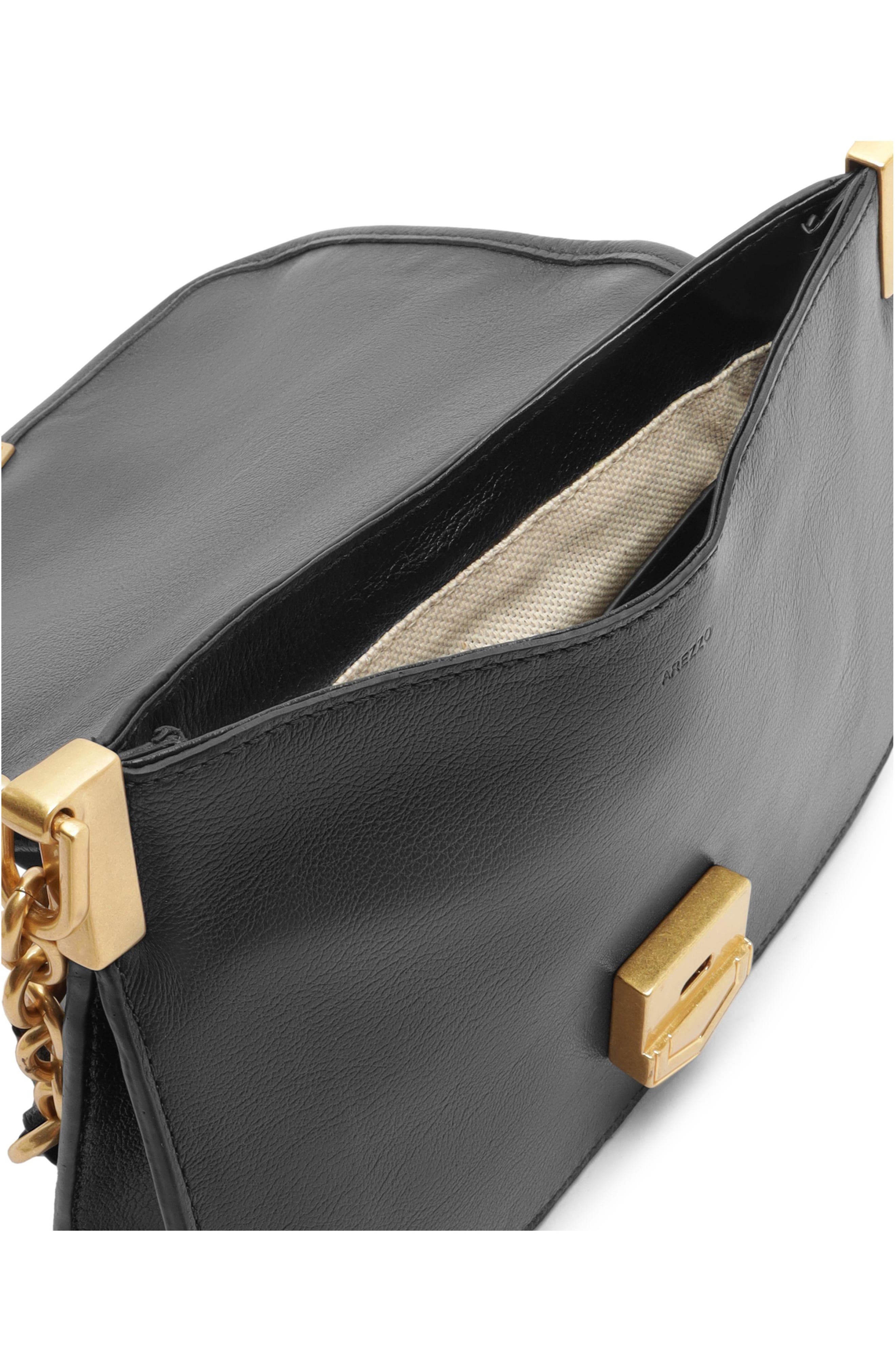 Everly Small Leather Crossbody, Alternate, color, BLACK