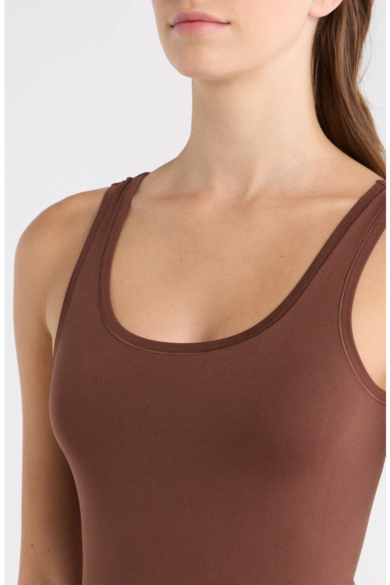 Seamless Layering Tank, Alternate, color, BROWN BITTER