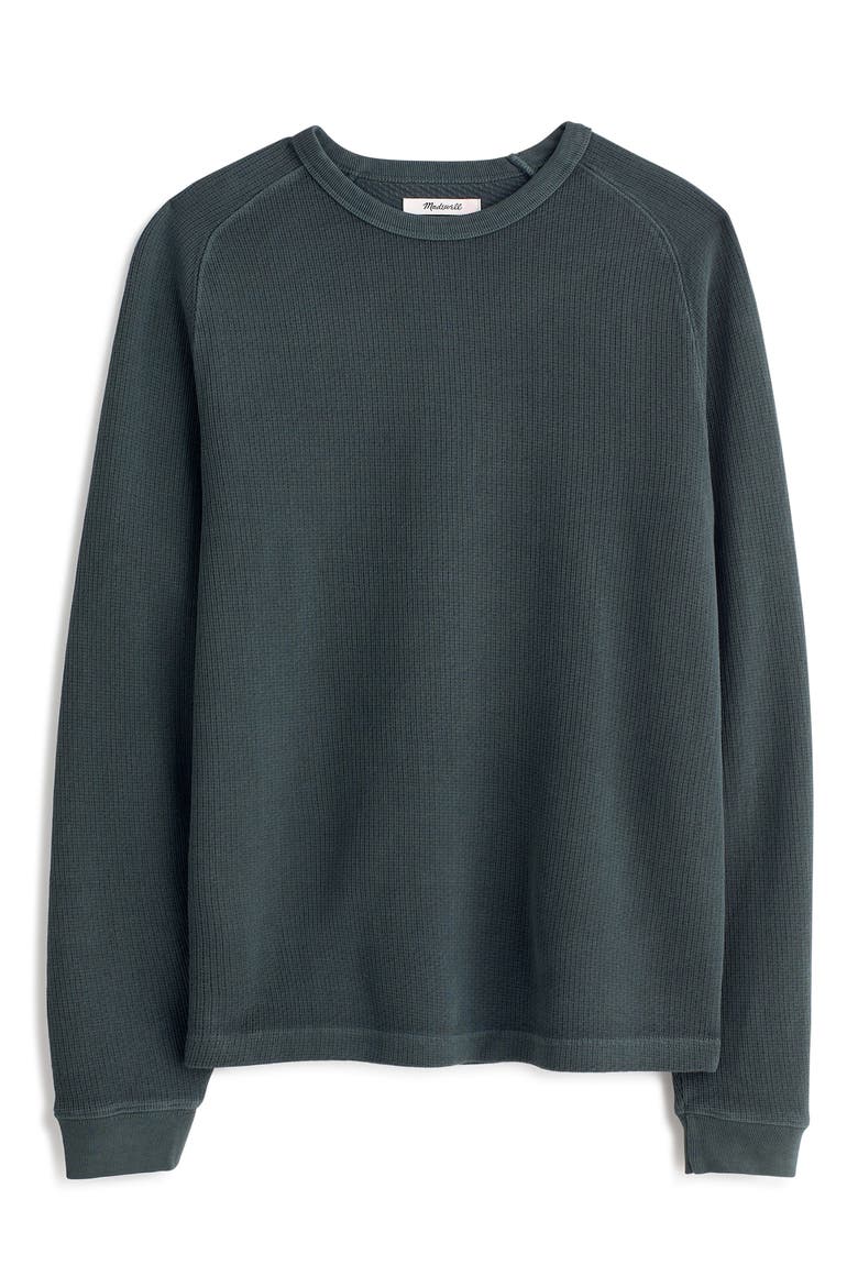 Textured Long Sleeve T-Shirt, Alternate, color, DARK BOTTLE