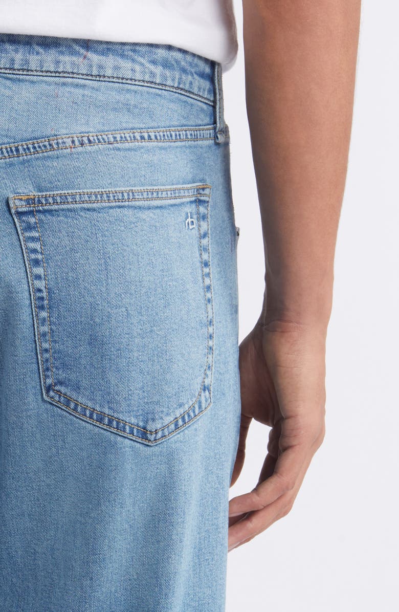 rag & bone Fit 4 Authentic Stretch Straight Leg Baggy Jeans, Alternate, color, Mitchell
