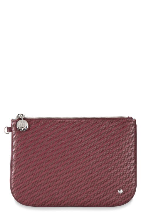 Rosewood Ruby Aria Large Flat Cosmetics Pouch