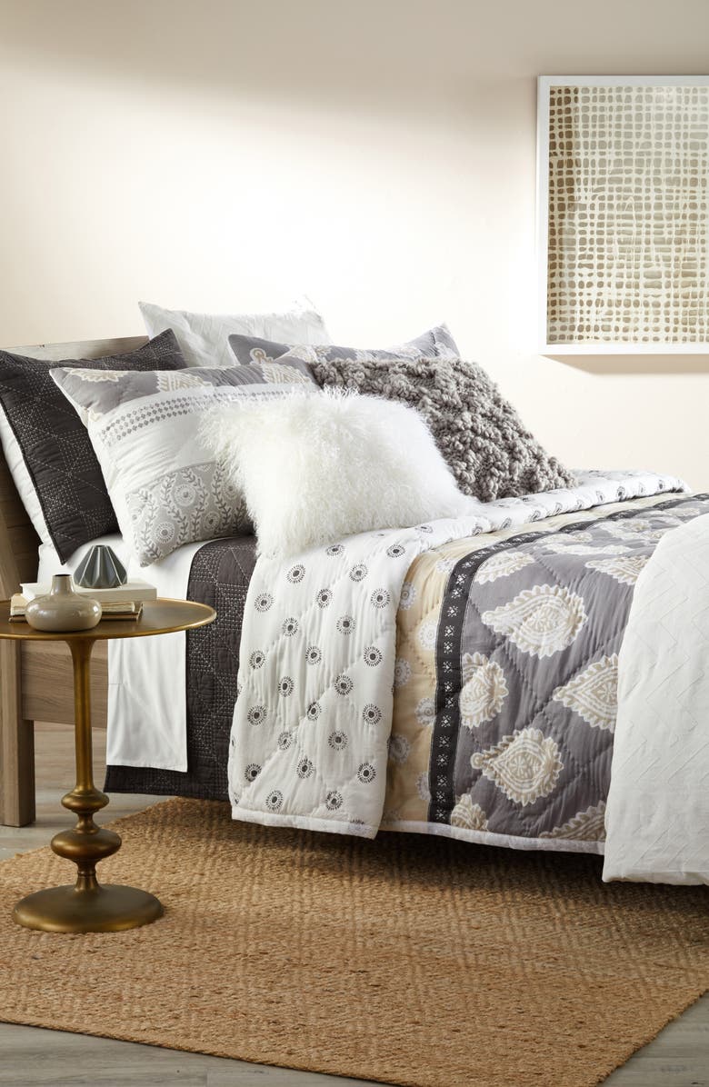 NORDSTROM AT HOME Foil Print Pillow, Alternate, color,