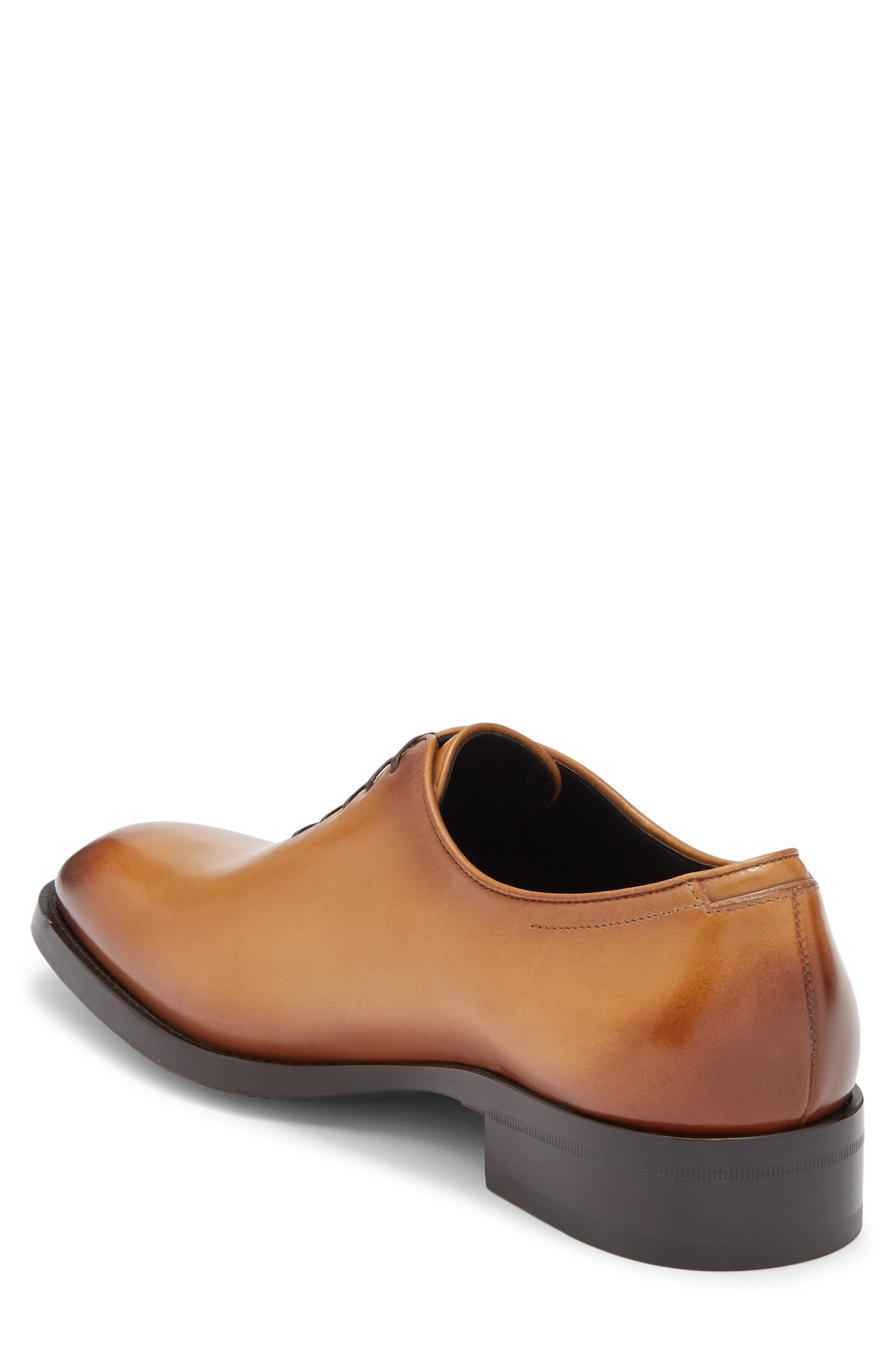 BOSS Rill Leather Oxford, Alternate, color, Med Brown