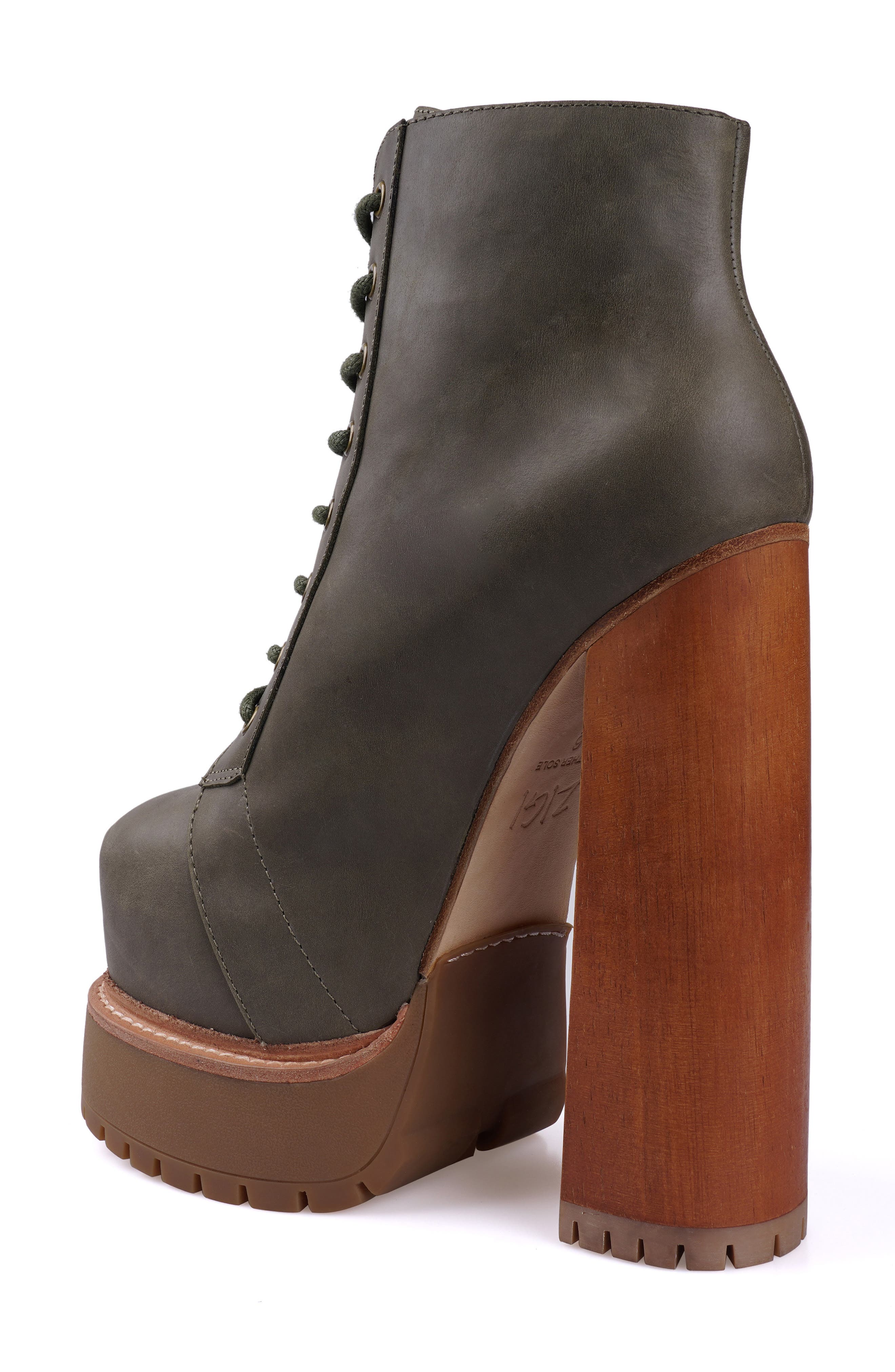 ZIGI Adelina Platform Bootie, Alternate, color, Army Grey/Green