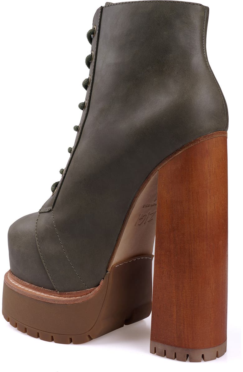 ZIGI Adelina Platform Bootie, Alternate, color, Army Grey/Green