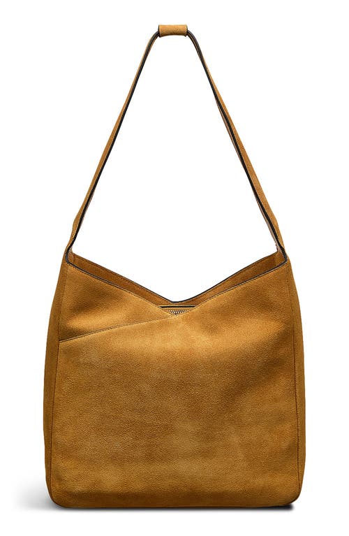 Radley Alpha Road Suede Shoulder Bag In Brown