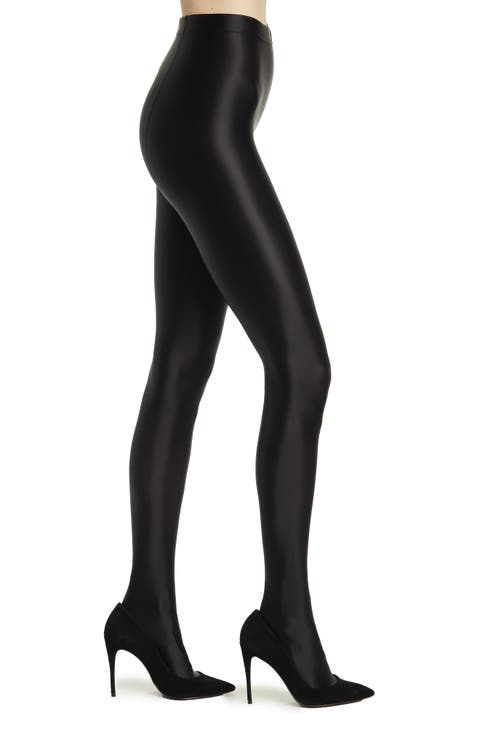 Mercury Shiny Opaque High Waist Tights