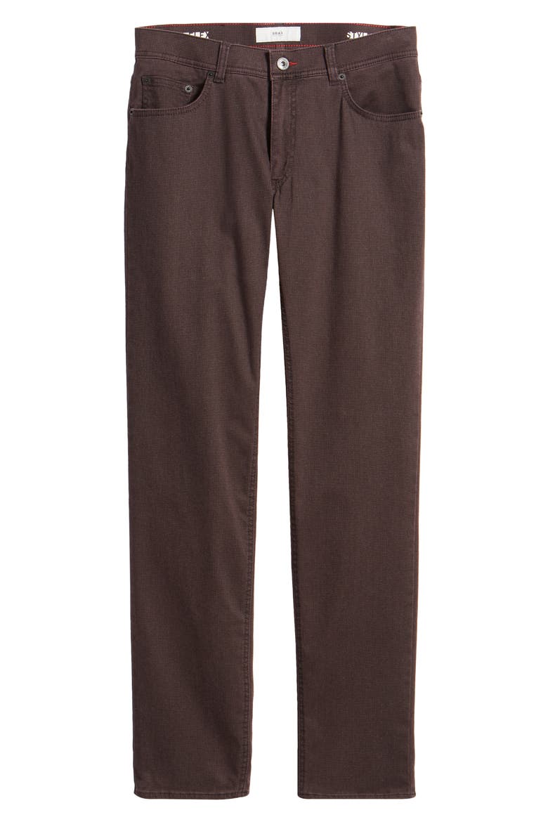 Cooper Hi Flex Microprint Five-Pocket Straight Leg Pants, Alternate, color, PORTOBELLO