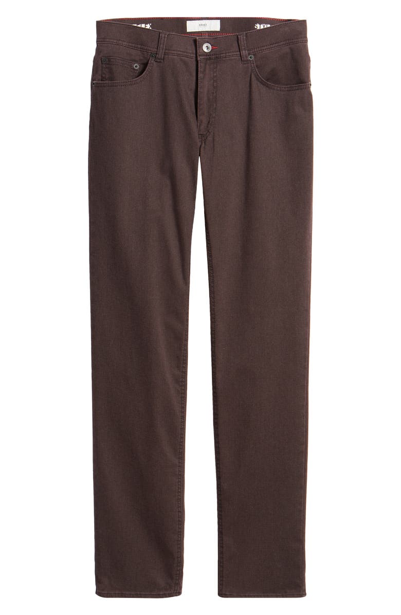 Brax Cooper Hi Flex Microprint Five-Pocket Straight Leg Pants, Alternate, color, 