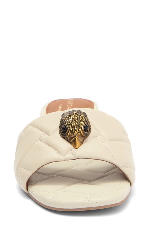 KURT GEIGER KURT GEIGER LONDON KENSINGTON QUILTED SLIDE SANDAL
