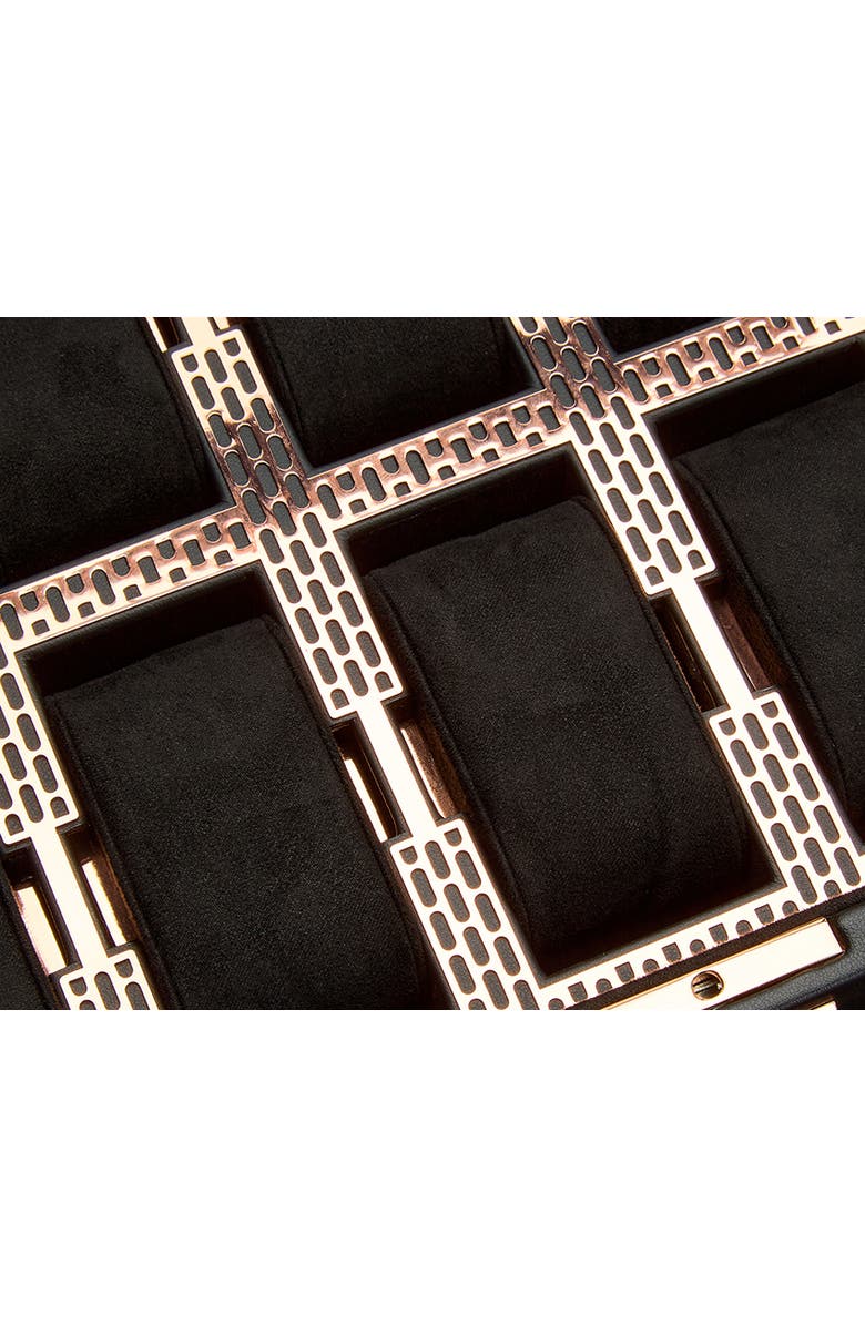 WOLF Axis 10 Piece Watch Box with Drawer, Alternate, color, Copper