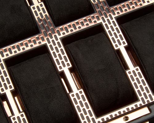 Wolf Axis 10 Piece Watch Box With Drawer In Copper