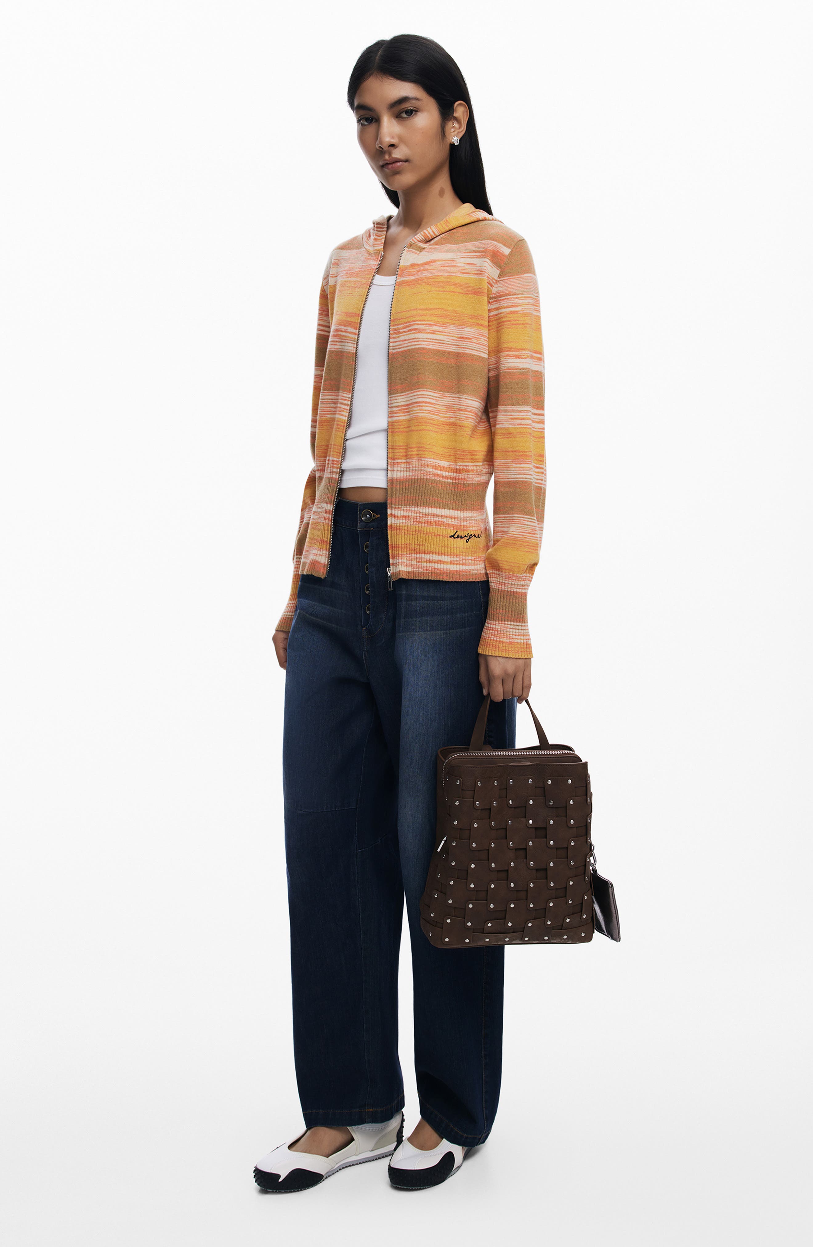 Desigual Medium Faux Leather Backpack, Alternate, color, 