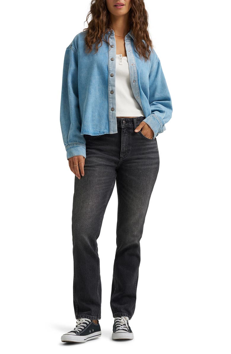 Lee Rider<sup>™</sup> Slim Straight Leg Jeans, Alternate, color, Dark Fantasy