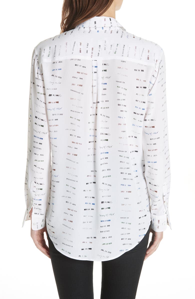Equipment Signature Button-Down Silk Shirt, Alternate, color, 